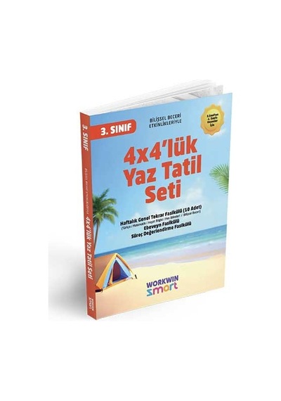 3. Sınıf 4x4'lük Tatil Tekrar Seti 12 Fasikül+bilişsel Etkinlikler-2025