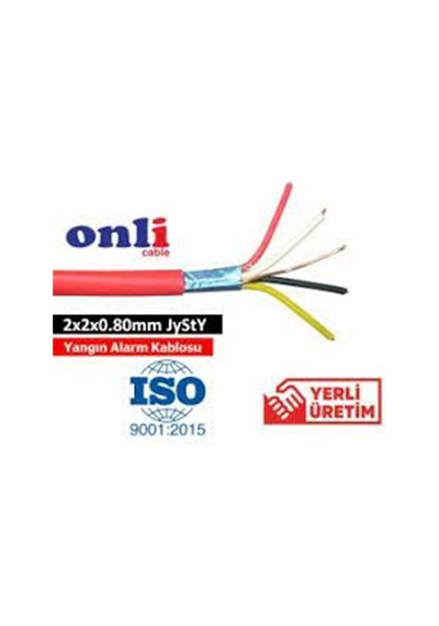 Onli 2x2x0,80mm J-y St Y...lg Cca 100 Metre Yangın Alarm Kablosu