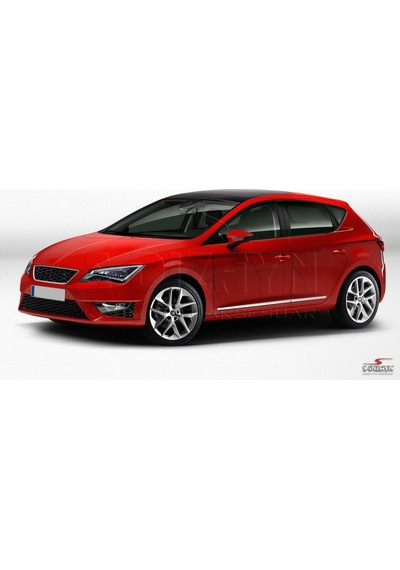 S-Dizayn  Seat Leon 2013 Üzeri Kapı Koruma Çıtası Krom