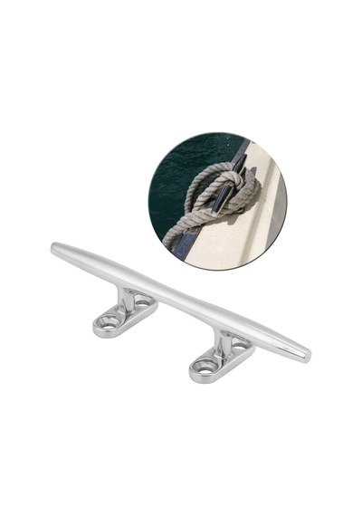 Tekne Koç Boynuzu 100Mm. Paslanmaz Krom