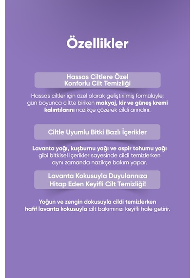 Lavanta İçeren Hassas Ciltlere Uygun Makyaj Temizleme Yağı A'pıeu Lavender Cleansing Oil Sensitive 49143351