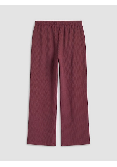 Lcwaıkıkı Classic Mürdüm Beli Lastikli Müslin Kadın Pantolon