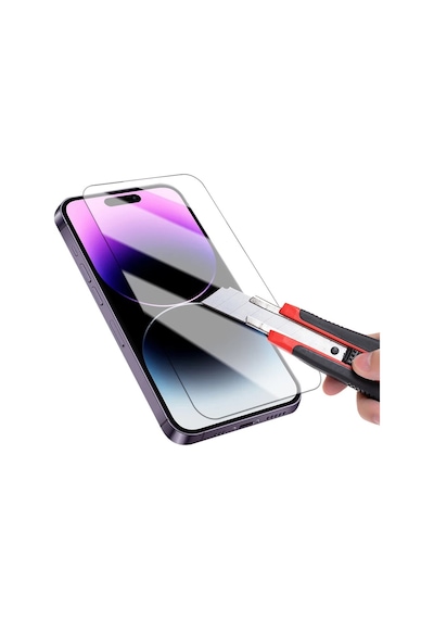 Tonex Apple iPhone 15 Pro Uyumlu 2 Adet Temperli Cam 9h Sertlik 2.5d Ek