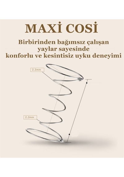 Maxi Cosi Soft Ortopedik Yaylı Bebek Yatağı 90 x 190 CM