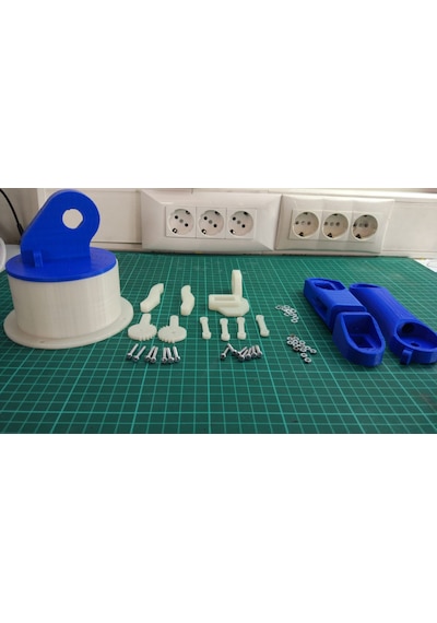 Telefon Kontrollü Büyük Robot Kol Sadece 3D Baskısı