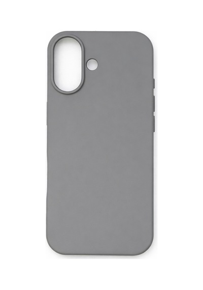 Apple Apple iPhone 17 Uyumlu Kılıf Renkli Lansman İçi Kadife Yumuşak Kamera Yükseltili Silikon Gri