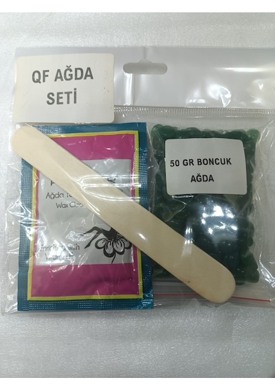 Boncuk Ağda Set Yeşil