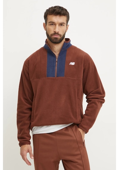 New Balance Erkek Sweatshırt Mt43518rok Kahverengi