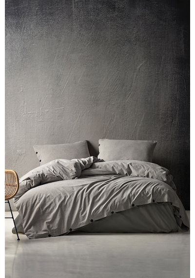 Shirt 100% Pamuklu Tek Kişilik Yıkamalı Iplik Boya Çizgili Nevres (400934325)