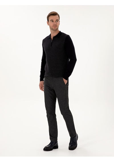 Cacharel Erkek Antrasit Pantolon Kanvas-chino 50311720-vr006 Gri