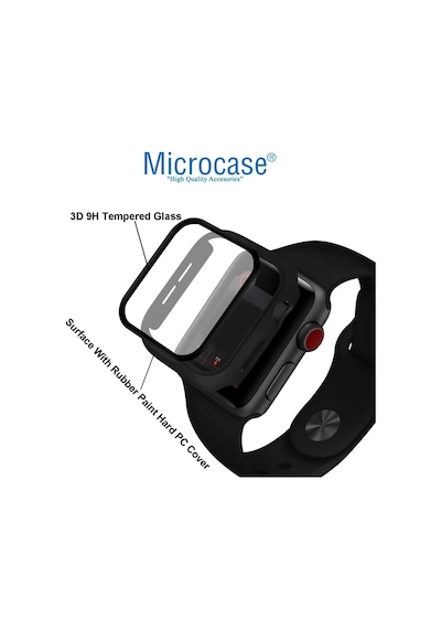Apple Uyumlu  Watch 8 41 MM Ekran Korumalı Sert Rubber Kılıf-AL3173