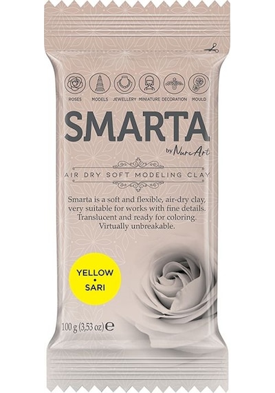 Smarta Hava İle Kuruyan Modelleme Hamuru 100G Sarı