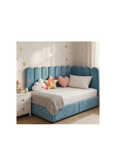 Winflex Yatak Başlık ,duvar Ve Oda Dekorasyon Panel 10adet- 15x100cm Turkuaz 100 x 150 CM