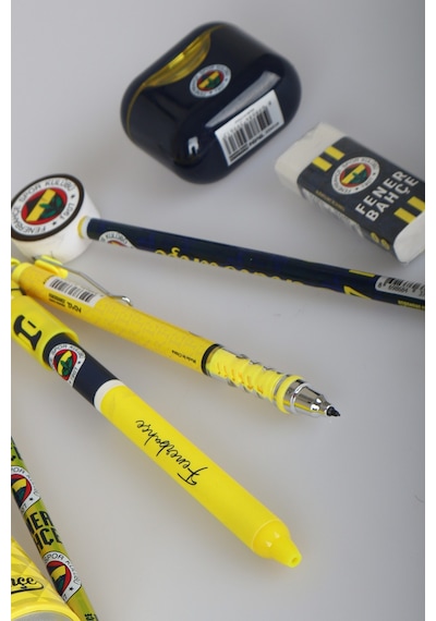 Lisanslı Fenerbahçe 12 Parça Kırtasiye Seti Jel Kalem,pods Kalemtraş,silgi Tepeli Kurşun Kalem Diğer