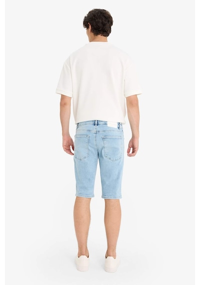 DeFacto Slim Fit Dar Kesim Jean Bermuda Şort F4685AX25SMNM39
