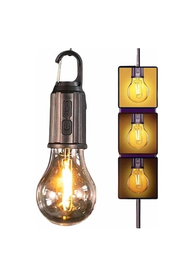 Mey İthalat Şarjlı Dekoratif Kamp Lambası Askılı Ampul Led Işık Type-c Girişli