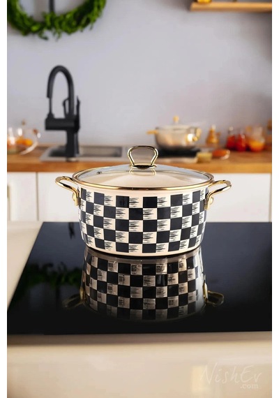 Milano Dama Kızartma Tenceresi Siyah 22 Cm 4,5 Lt Renkli