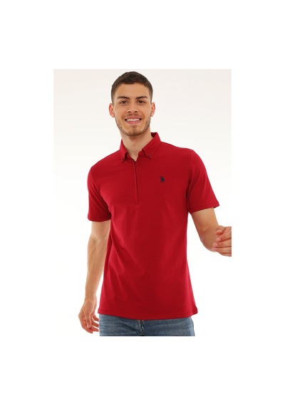 T8583 Dewberry Erkek T-shırt-bordo Bordo