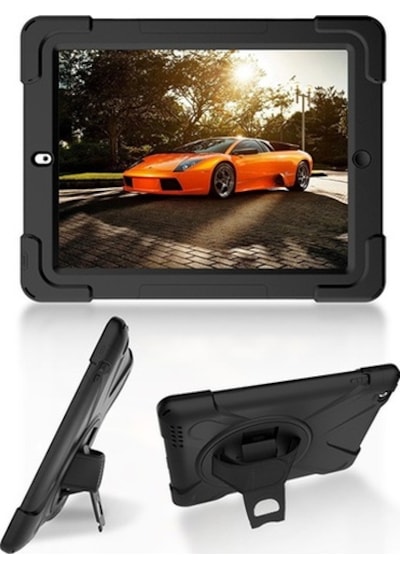 Apple Uyumlu iPad 2 3 4-Shockproof Katmanlı Standlı Zırh Kılıf (323355826)