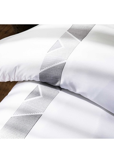 Chakra Free Bambu Extra King Size Nevresim Seti 260x220 Cm Beyaz/gri