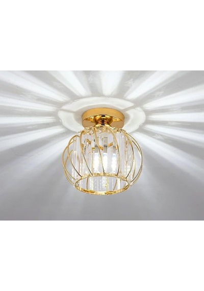 Luna Lighting Luxury Plafonyer Gold Kristal Taşlı Avize LUNA-EG-1G Gold