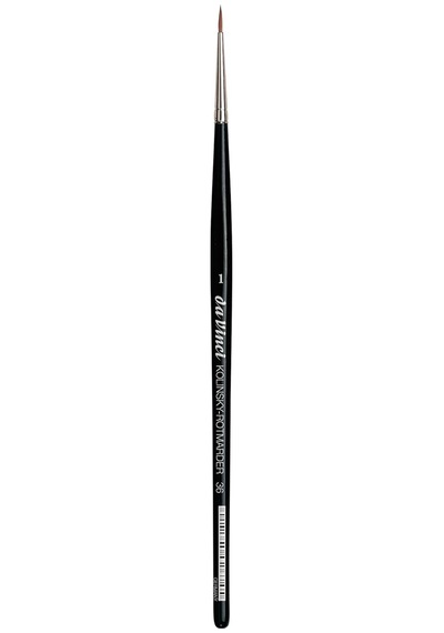 Round, Size 1 - Watercolour Series 36 Paint Brush, Round Russian Red Sable With Black, Size 1