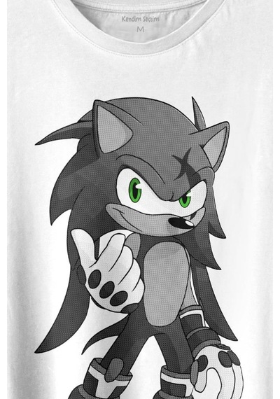 Sonic Boom Hedgehog Baskılı Tişört Unisex T-shirt 001