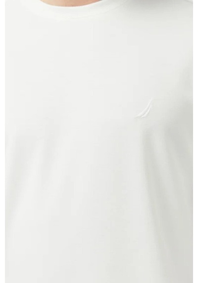 Nautica Erkek Beyaz Regular Fit T-shirt-14592