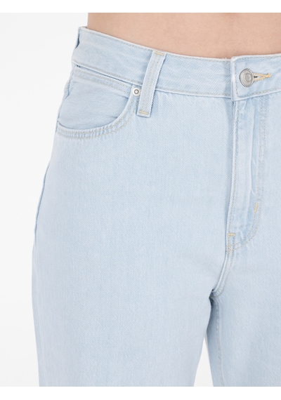 Colin's Colins 786 Carlen Normal Kesim Orta Bel Boru Paça Mavi Kadın Pantolon Denim