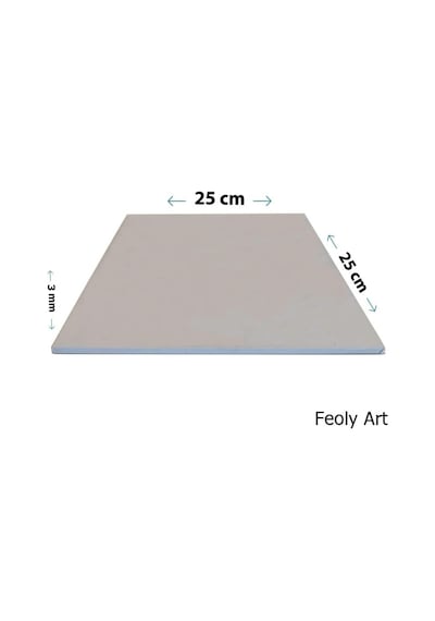 3 Mm 25x25 Mdf Plaka 5 Adet - Pasta Altlığı, Hobi, Maket, Ahşap El Sanatları 5 Li Paket 25 x 25