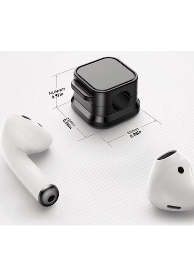 6'li Manyetik Kablo Tutucu Seti - Yapışkanlı Kablo Düzenleyici Organizer Usb, Type-c, Lightning, Hdmı Uyumlu Masa Genel