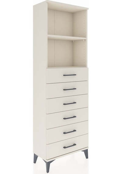 Arges Dolap 2 Raflı 6 Çekmeceli 60x30x182 Aytaşı-aytaşı Aytaşı