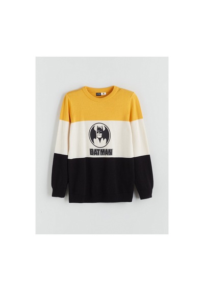 LC Waikiki Alıta Cıty Farkıyla Lcw Kids Sarı Oval Yaka Batman Baskılı Erkek Çocuk Triko Kazak Sari - 925590001 Sari LC Waikiki Alıta Cıty Farkıyla Lcw Kids Sarı Oval Yaka Batman Baskılı Erkek Çocuk Triko Kazak Sari - 925590001 Sari