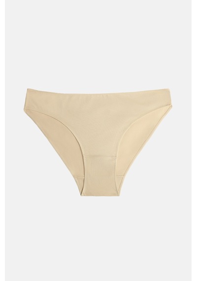 Suwen 3lü Pamuklu Basic Normal Bel Slip Külot St00406011413 Ten / Ten / Ten