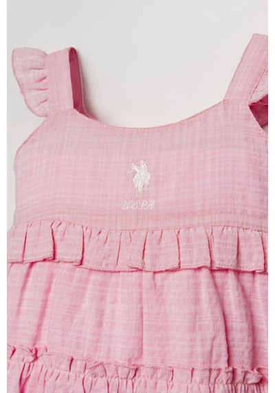 U.s. Polo Assn. Kız Bebek Pembe Elbise 5274-50166 Pembe