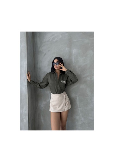 Verymoda Süet Gömlek - F1517 Haki
