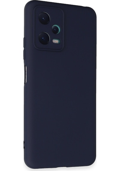 Xiaomi Redmi Note 12 5g Uyumlu Kılıf Nano İçi Kadife Silikon - Lacivert