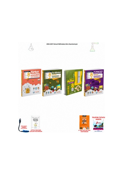 Çanta 8. Sınıf Lgs Tüm Dersler 130 4 Kitap Seti