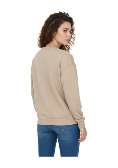 Baglan Kadın Spor Sıfıryaka Sweatshirt Bgl-st05061 Bej