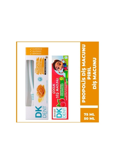 Dermokil Ahududu Diş Macunu + Propolis Diş Macunu + Diş Fırçası