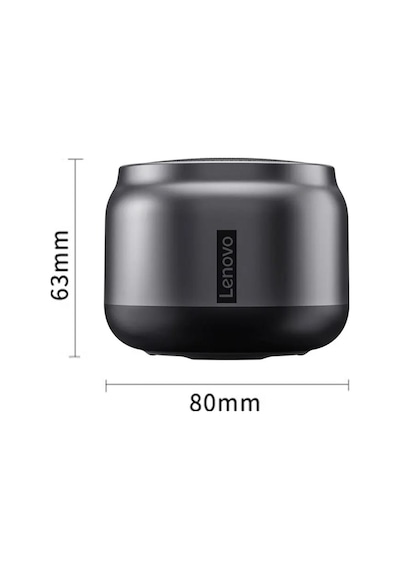 Lenovo K30 Wireless Bluetooth Speaker With Bass Emulates The Metal Texture Of Car İnterior And Ou...
