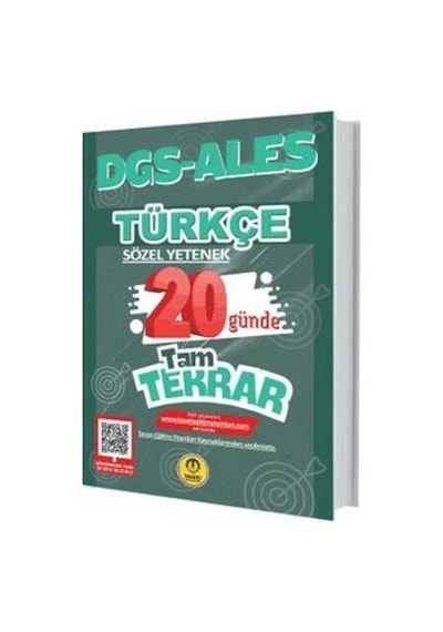 Tasarı Dgs Ales Türkçe 20 Günde Tam Tekrar Soru Bankası