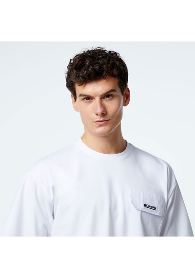 Columbia Heritage Erkek Beyaz Günlük T-shirt - Cs0376 Beyaz