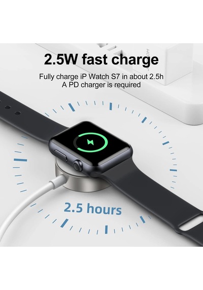 Joyroom Manyetik Type-c Giriş Apple Uyumlu iPhone Watch Kablosuz Şarj Aleti