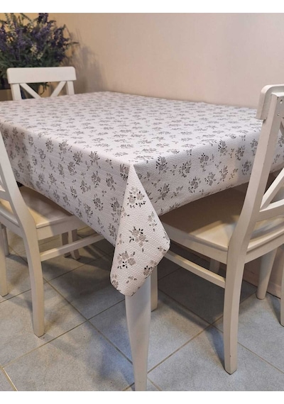 Kaydırmaz Tabanlı Pvc Muşamba - Desenli Silinebilir Masa Örtüsü 06kt38 Çok Renkli