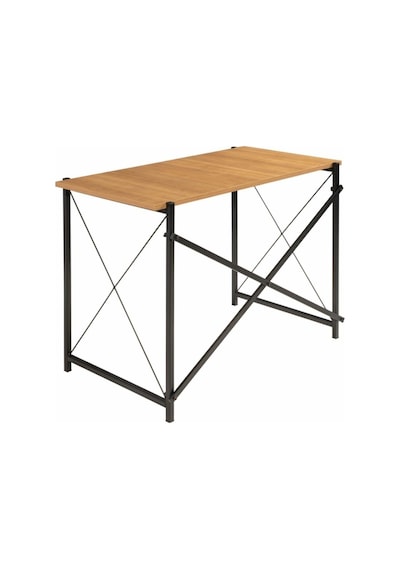 Modern Metal Ayaklı Masa 100 50 75 Cm Çok Renkli