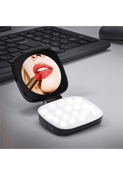 Lenyes Cr211 360 Dönebilen Bataryalı Magnetik Telefon Üstü Aydınlatma Yayın Işığı Siyah