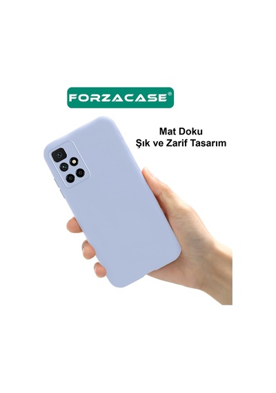 Forzacase Infinix Hot 30 Uyumlu Maxim Serisi Mat Silikon Kılıf Siyah