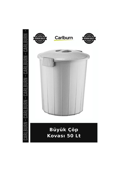 Premium Büyük Çöp Kovası 50 Lt Ofis Eşyası Ev Gereci Temizlik Aracı