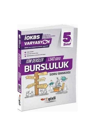 Gizli Yayınları 2025 5. Sınıf Varyasyon Bursluluk Tüm Dersler Soru Bankası